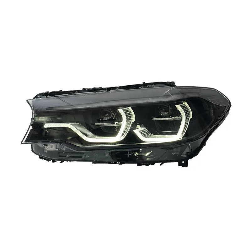 Auto Parts LED Headlights for 5 Series G30 G38 2018-2021 Triple-color Amber DRLs 6000K Plug and Play