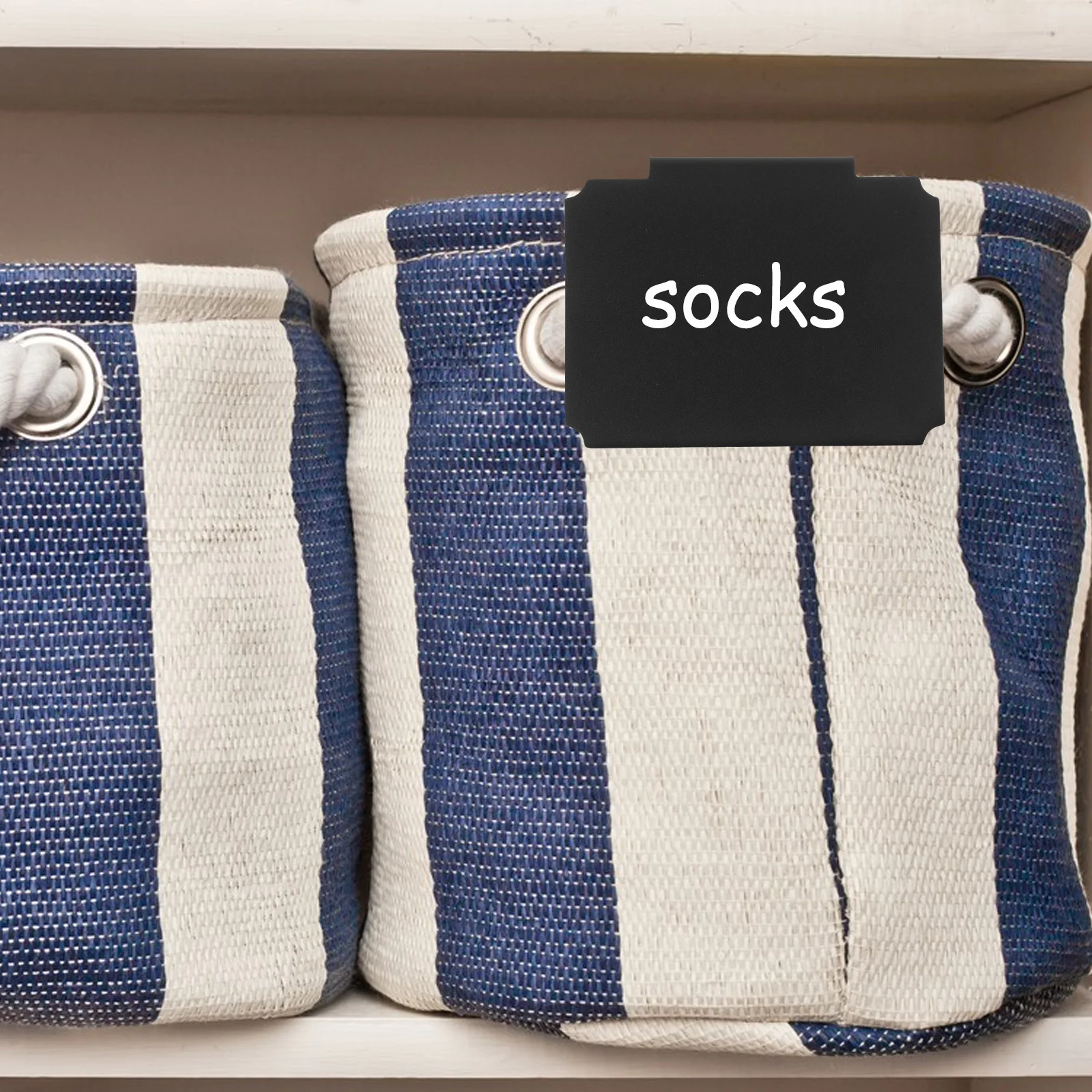 

10Pcs Basket Labels Clips Removable Writable Clip-on Chalkboard Labels for Storage Baskets Bin Price Tags Storage Bins Clip