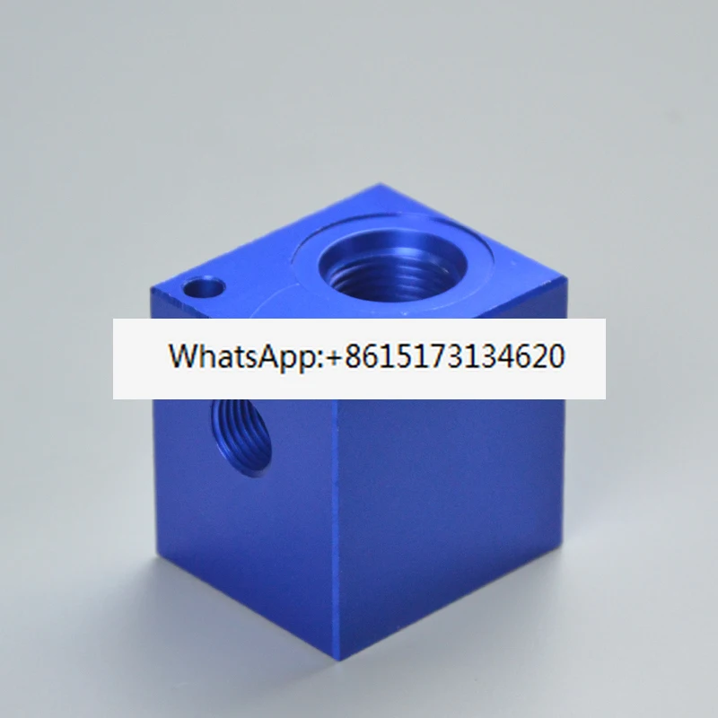 

5pcs T4-1 Threaded Tubular Cartridge Valve Aluminum 2-point 3-point Oil Circuit Block V2068 G1/4 G3/8 SV LF RV08