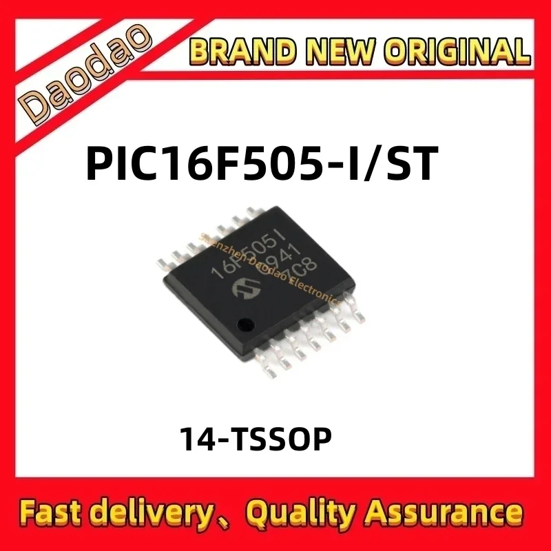 

PIC16F505-I/ST PIC16F505 pic16f505 TSSOP14 Microcontroller IC 20MHZ 1.5KB Original brand new