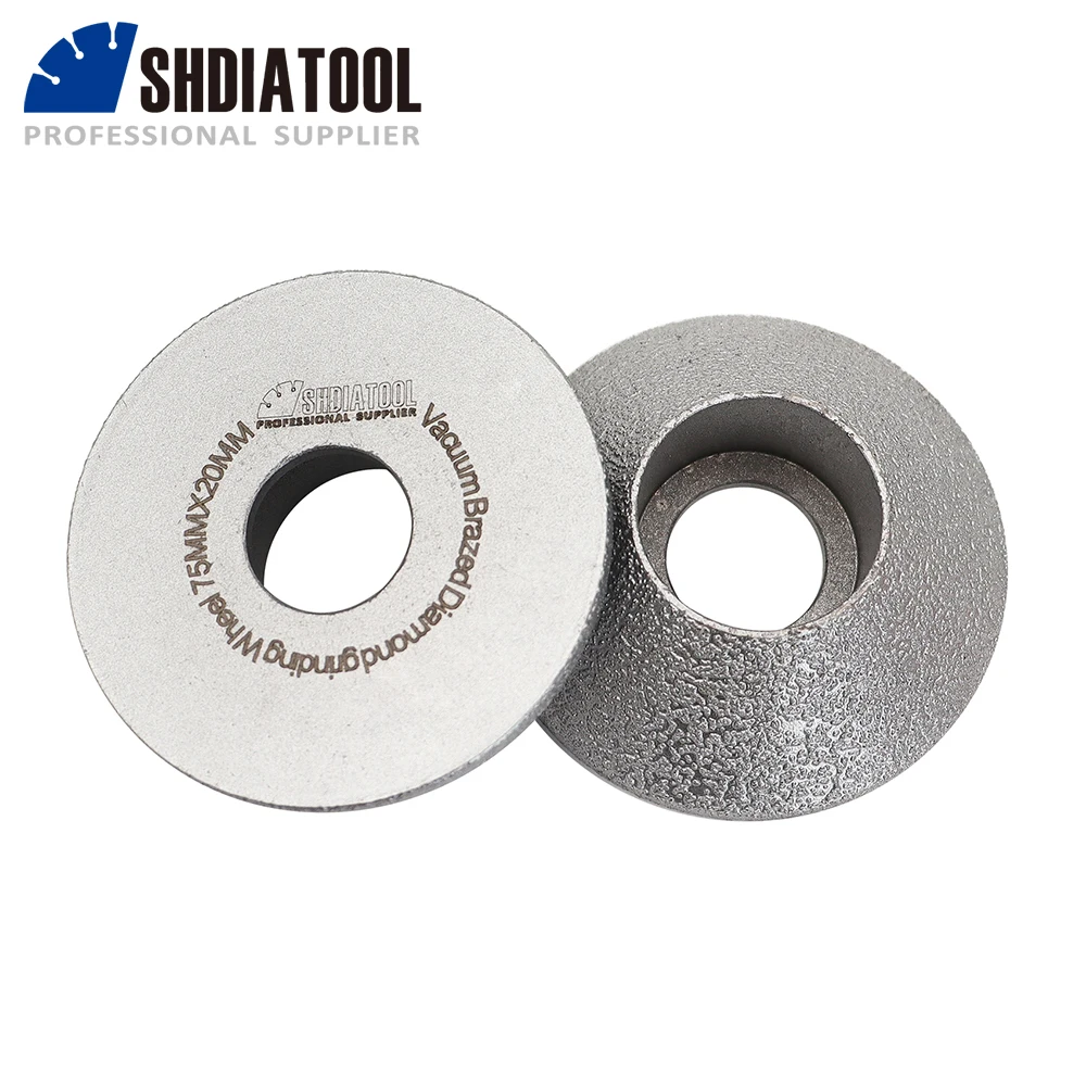 

SHDIATOOL 1pc/2pcs Diamond Vacuum Brazed Profile Wheel Grinding M14 58 Wood Carving Sanding Abrasive Tile Marble Ceramic Stone