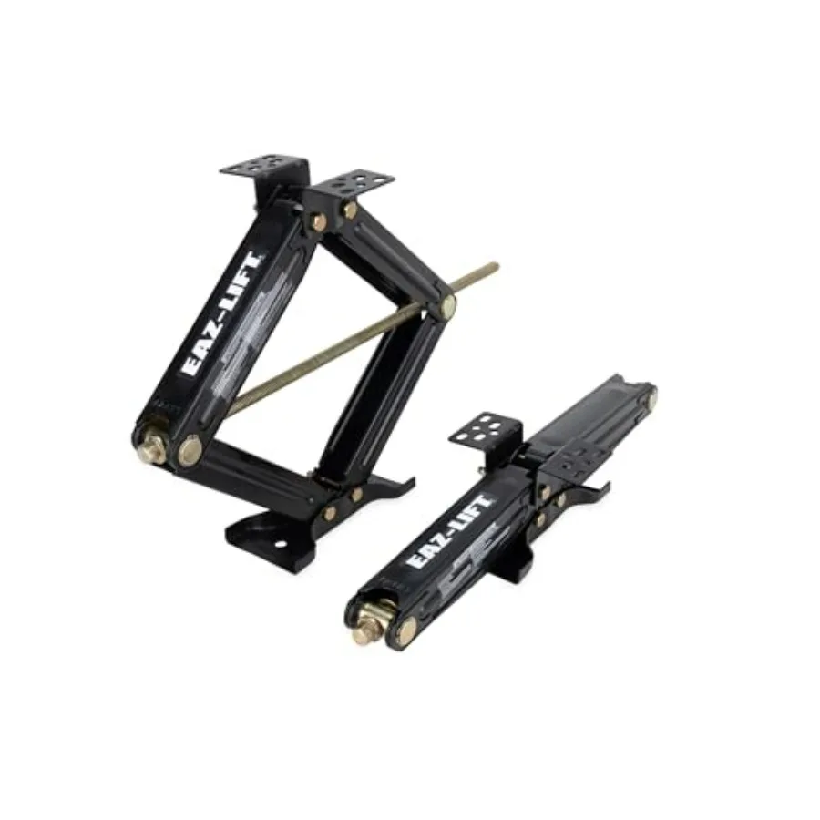

24-inch Stabilizing RV Scissor Jacks for Heavy-Duty Use - 7500 lb Load Capacity - Heavy-Duty Steel Construction - Set of 2 - Bl