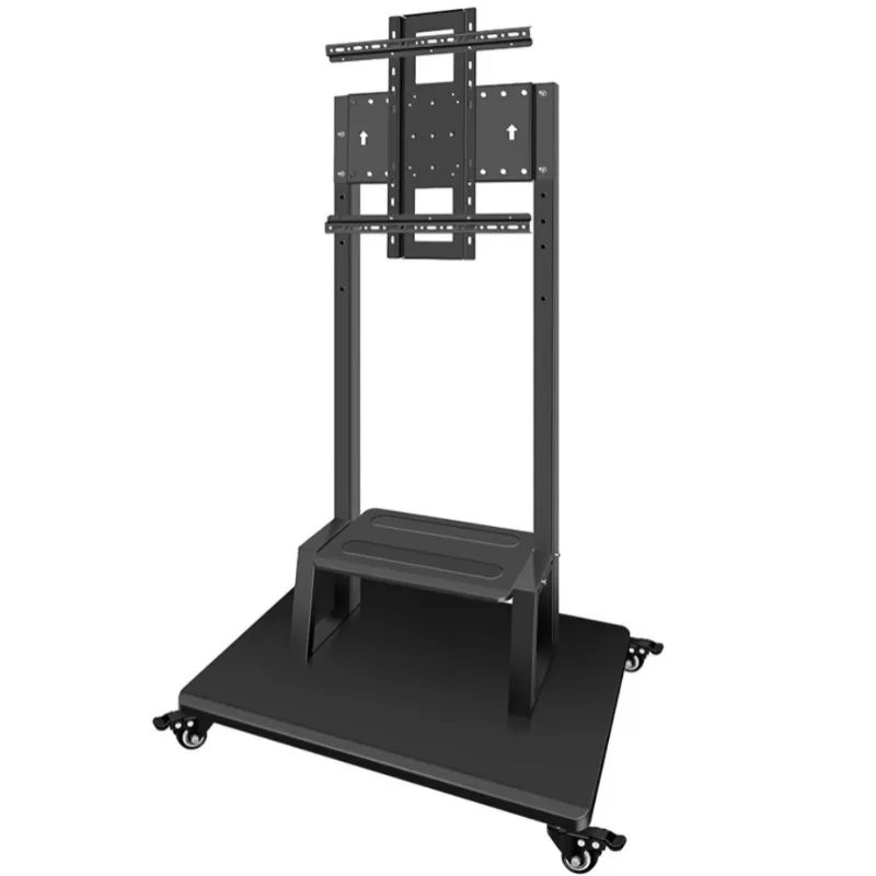 2026 Height Adjustable Motorized Side Mount Tv Cabinet Tempered Glass Base Entertainment Center Tv Media Co High Loading Capacit