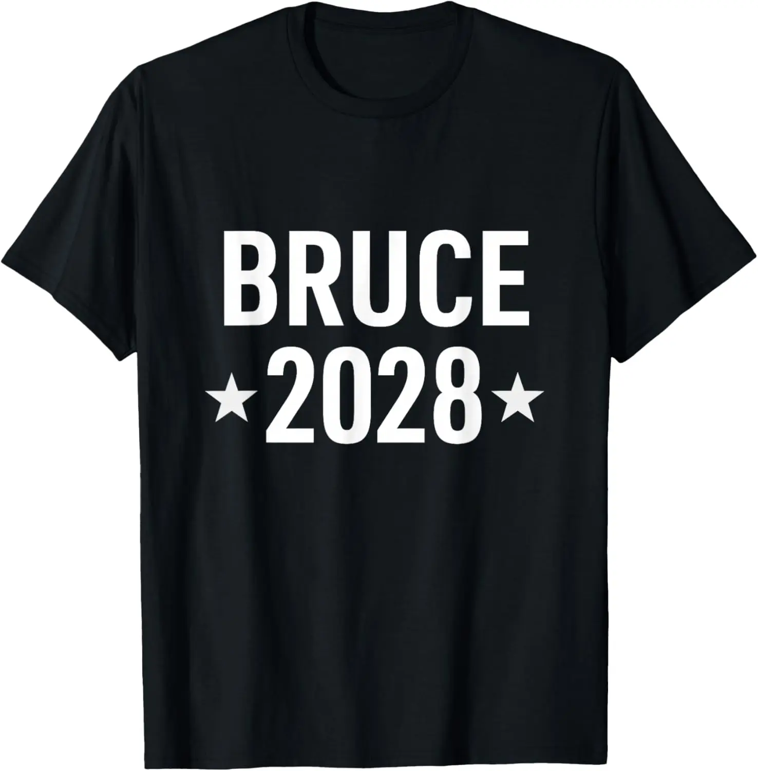 Bruce 2028 T-Shirt Summer short-sleeved breathable sweat-wicking versatile fashion T-shirt for back-to-school season, unisex, Y2K Fashionable Cartoon Anime