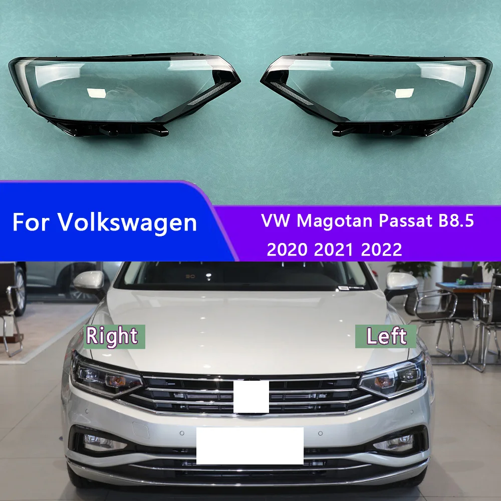 

For Volkswagen VW Magotan Passat B8.5 2020 2021 2022 Headlight Shell Transparent Lampshade Headlamp Cover Lens Plexiglass