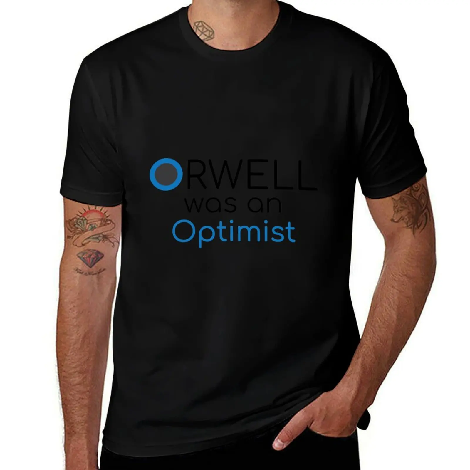 Orwell était un optimiste (sans motif) T-shirt de sport d'été à séchage rapide