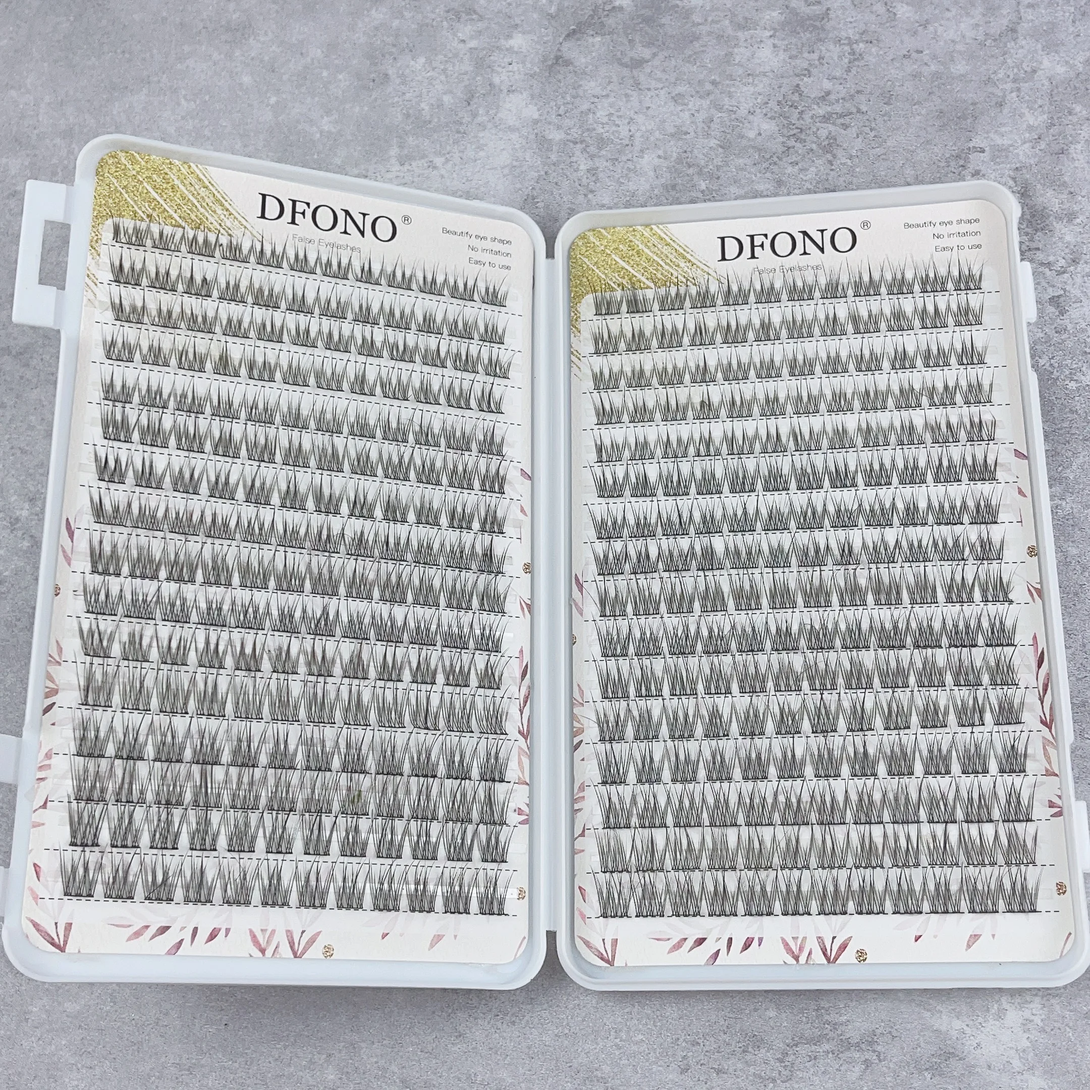 384 Pcs Soft Lightweight Fish Tail Single Cluster Eyelashes, 10-12mm Perfect for Daily Makeup & Eyelash Extension