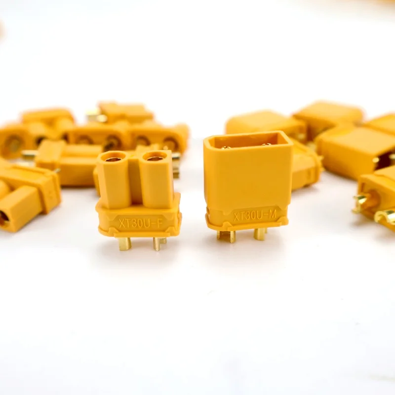 10 paia XT30 XT-30U connettori proiettili gialli maschio e femmina per batteria Lipo ad ala fissa per velivoli multiasse RC ESC