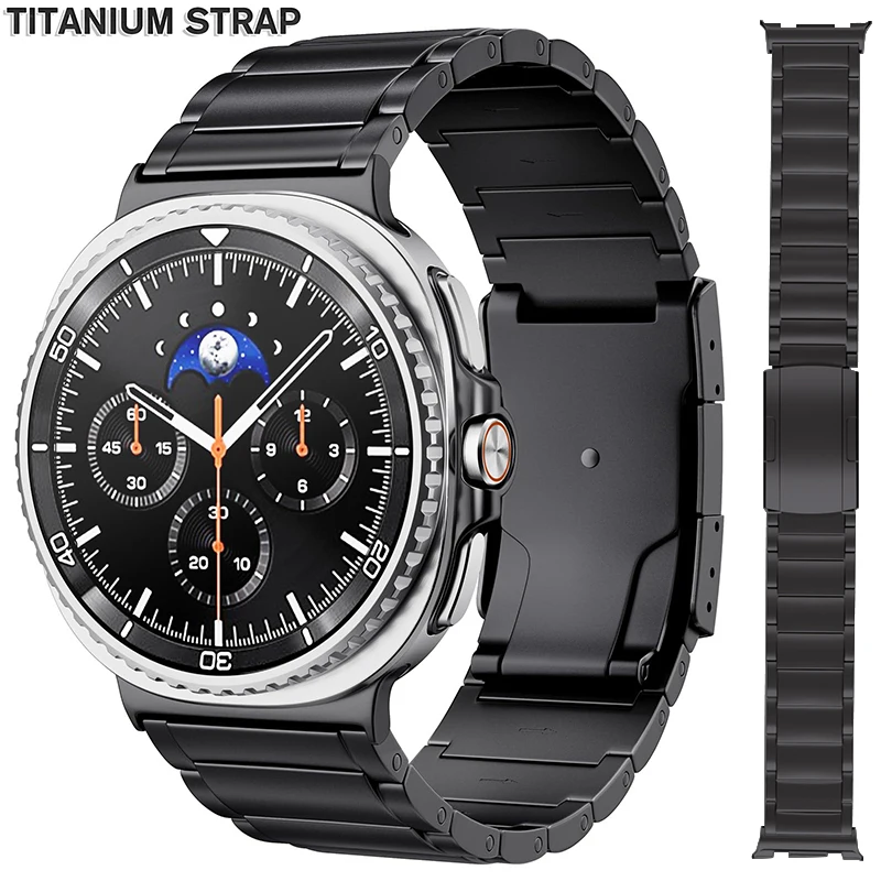 

Титановый ремешок для Samsung Galaxy Watch 8, 40 мм, 44 мм, роскошный металлический браслет, браслет для Galaxy Watch, 8 классических 46 мм, мужской ремешок для часов