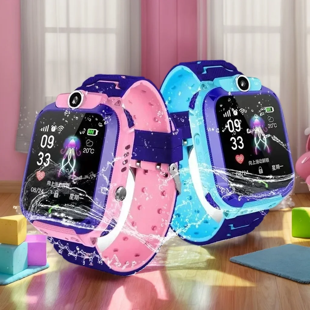 ​ ​ Q12 Reloj inteligente para niños con llamadas 2G: rastreador infantil GPS resistente al agua con SOS y monitor deportivo para niños y niñas ​ ​