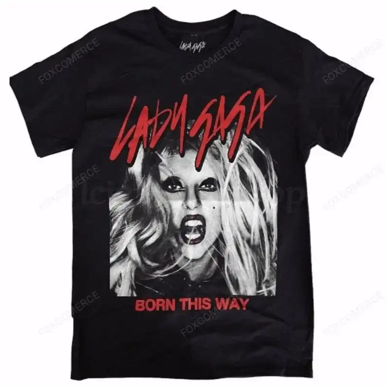 

Lady Gaga Born This Way Official Black Album Cover T-Shirt The Dead Dance Lady Gaga shirts