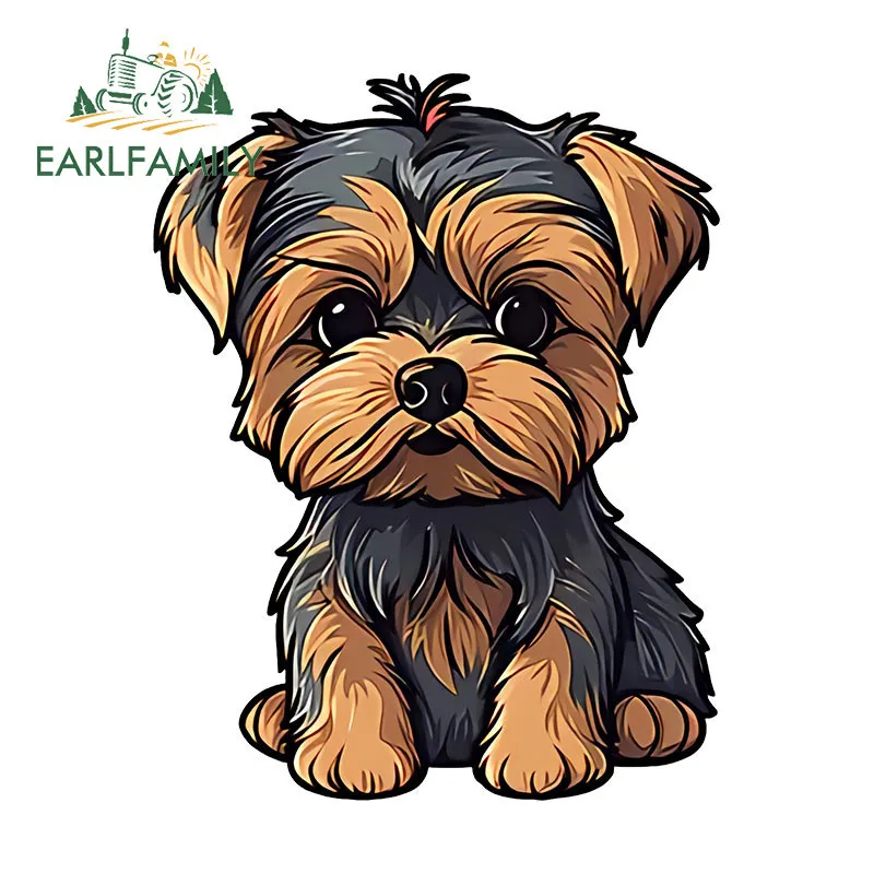 EARLFAMILY Hund Auto Aufkleber Motorrad Laptop Kühlschrank Vinyl Wasserdicht Aufkleber Graffiti Rückspiegel Camper Auto Waren