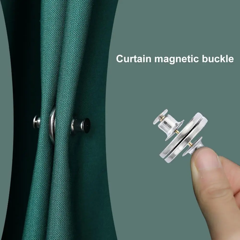 Magnetic Curtain Closure Strong Alloy Curtain Magnet Closure for Bathroom Shower Prevent Light Leaking Holdback for Weighted