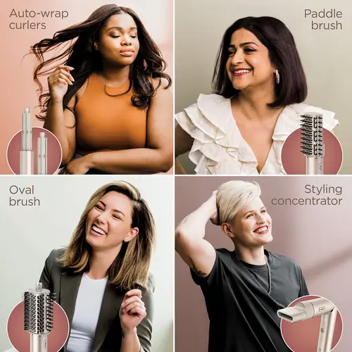 Imagen 2 del producto Shark-secador de pelo HD430 5 en 1 de iones negativos, rizador de pelo, alisador peine, multifuncional, piedra Original para el hogar