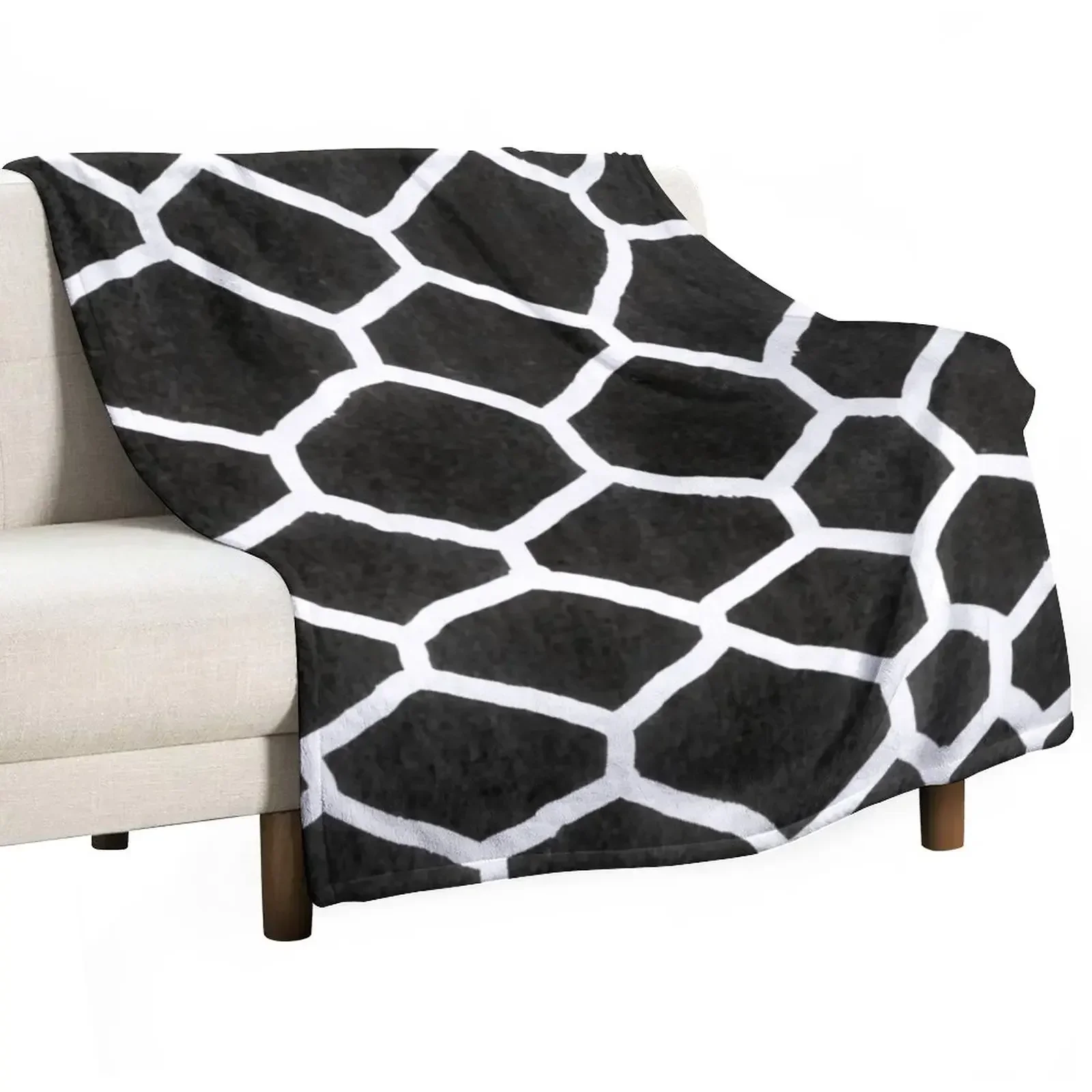 

Moroccan Black And White KilimBoho Pillows Throw Blanket Thermals For Travel Beautifuls Beach Loose Blankets