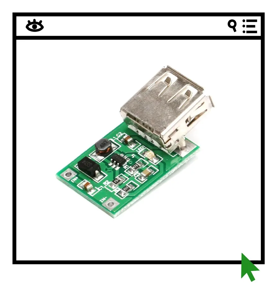 

5PCS DC-DC boost module 0.9V~5V boost 5V 600MA boost circuit board power boost