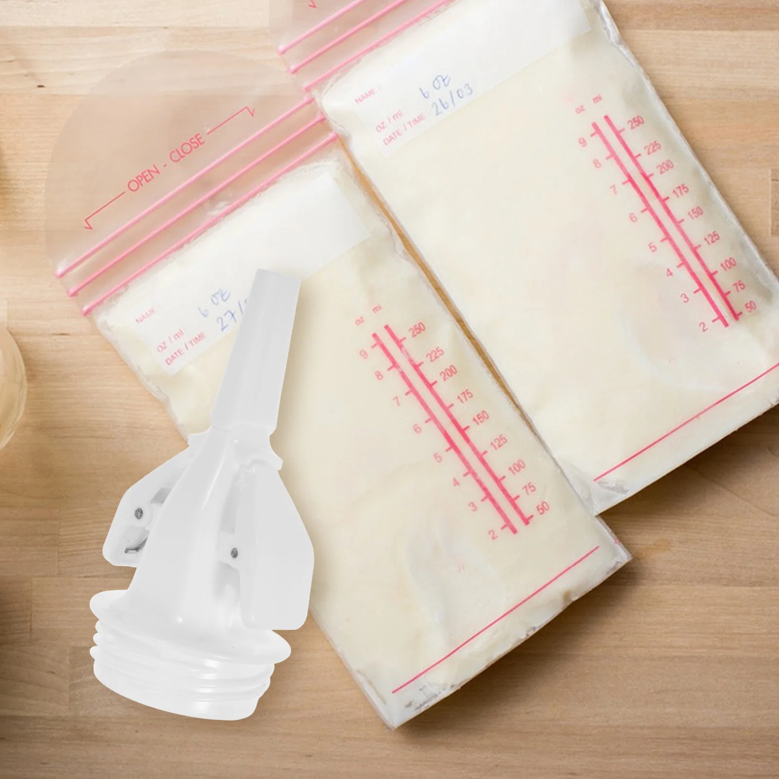 حقيبة تخزين حليب الثدي محول كليب استبدال المدمجة المحمولة مضخات الثدي نقل كليب موصل لأكياس الحليب #1