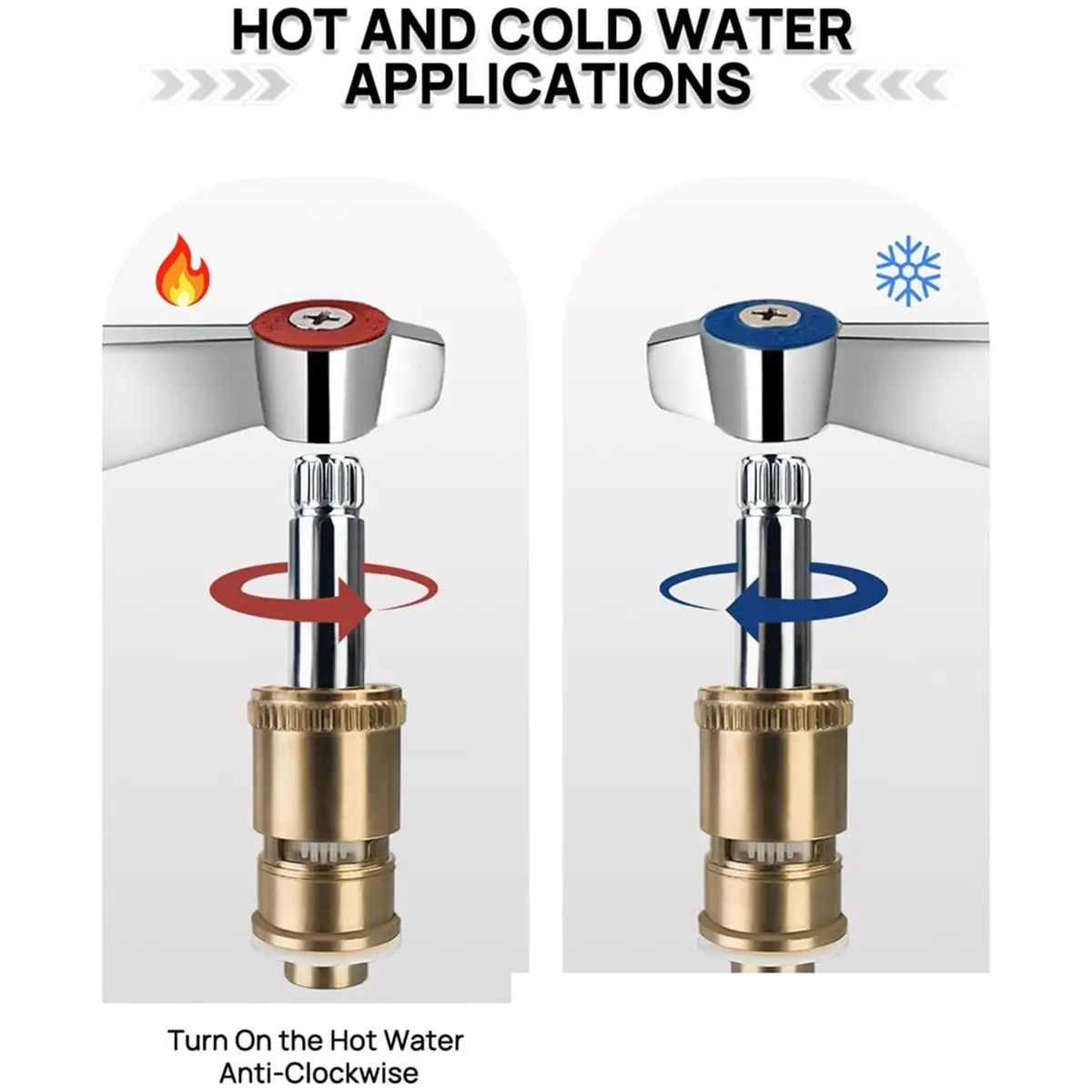 Promotional-For 21-309L Valve & Handle Repair Kit,Hot 1/4 Turn Ceramic Cartridge, Fits Royal Series Faucets & Pre-Rinse Units