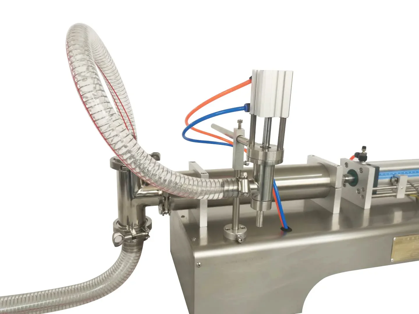 100-1000ml Semi-Automatic Pneumatic Piston Filler Liquid Small Filling Machine