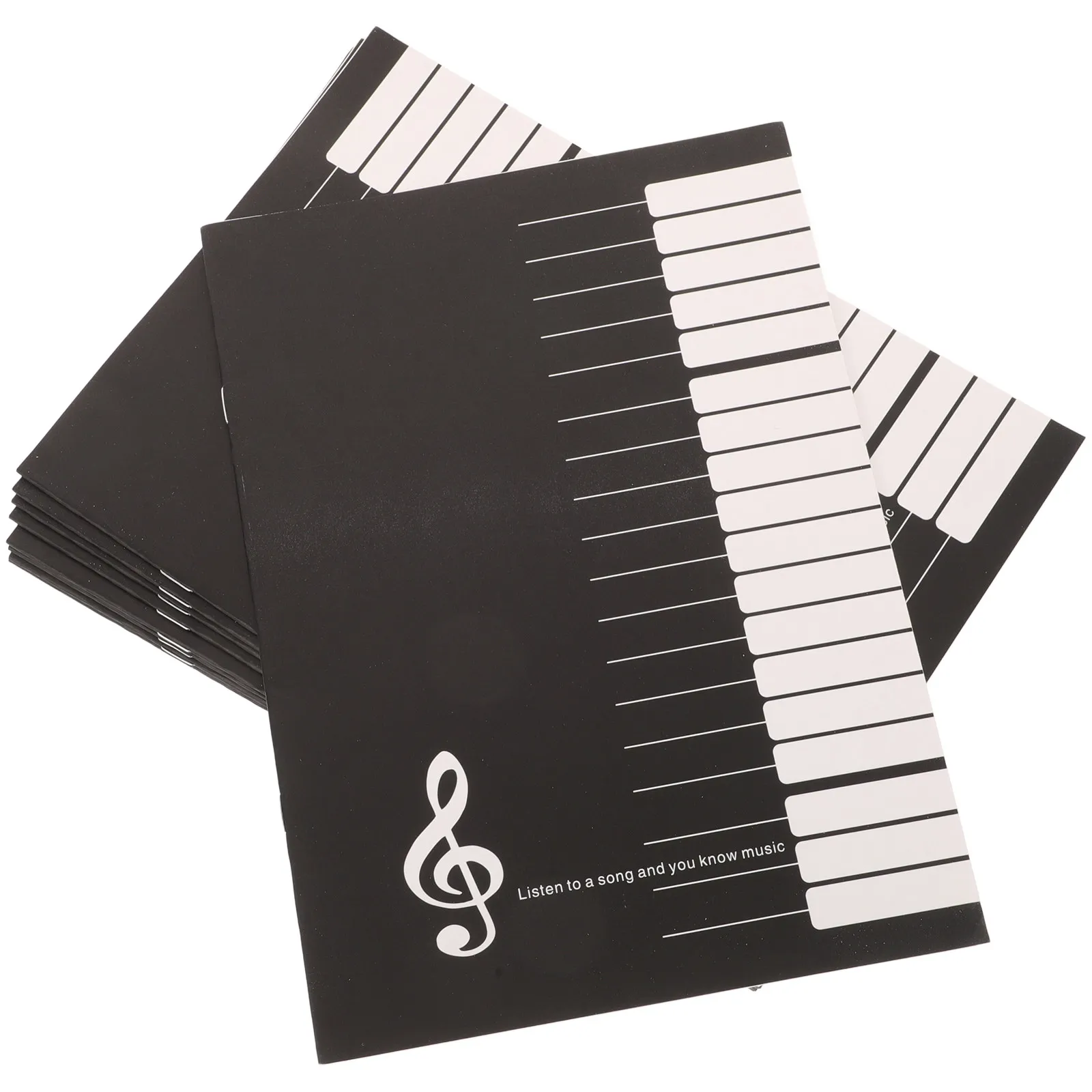 10Pcs Creative Sheet Music Notebook Standard Size Manuscript Paper for Music Practice Composition Guitar Piano Chord Notation
