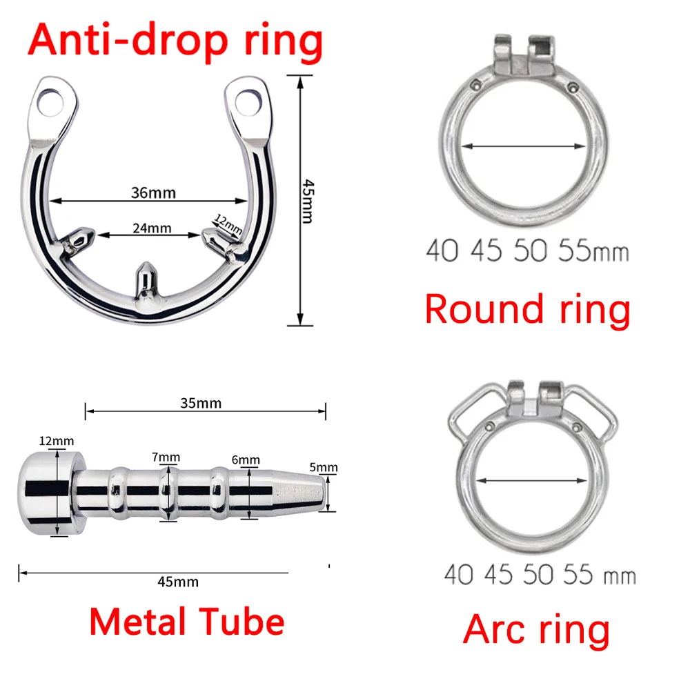 High Quality Micro Mini Chastity Cage and Sissy Cock ring Metal BDSM Adults Sex Toys for Men Stainless Steel Penisring sextoy 18