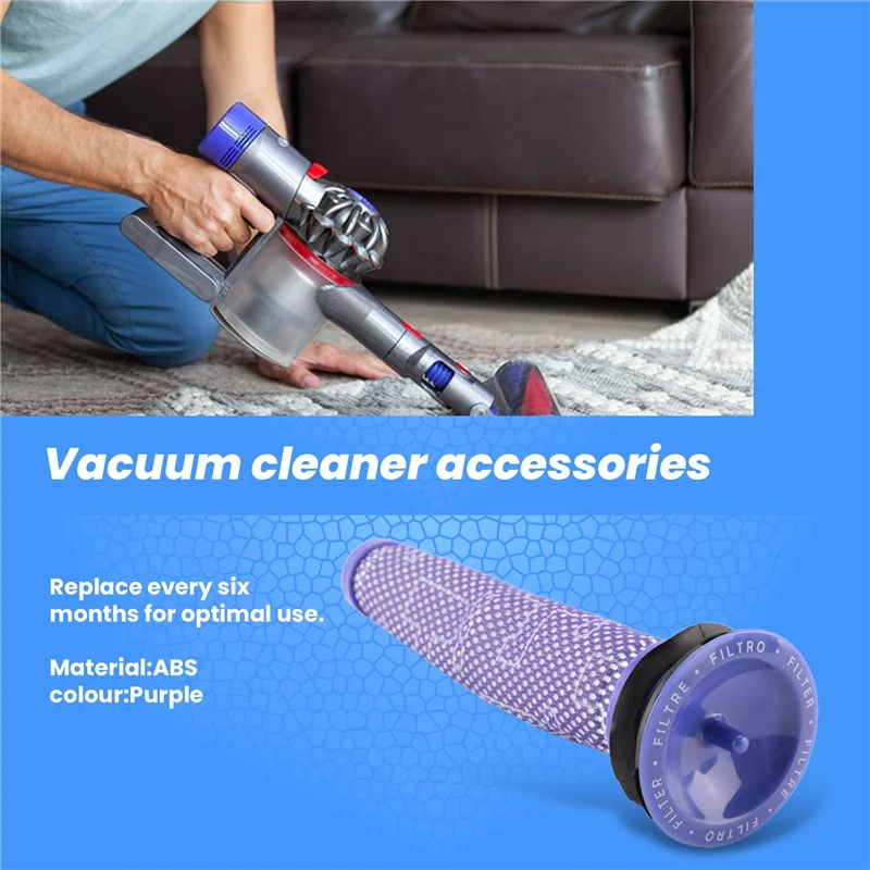 Предварительный фильтр ABBK + комплект постфильтров HEPA для беспроводного пылесоса Dyson V7, V8, сменный предварительный фильтр и постфильтр