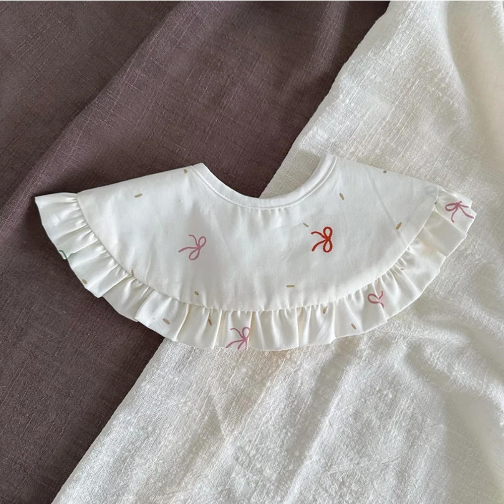 

Ins Spring And Summer Baby Gauze Bib Large Increased 360 Bib Lace Swallow Scarf Princess Palce Style Baby Bib Child