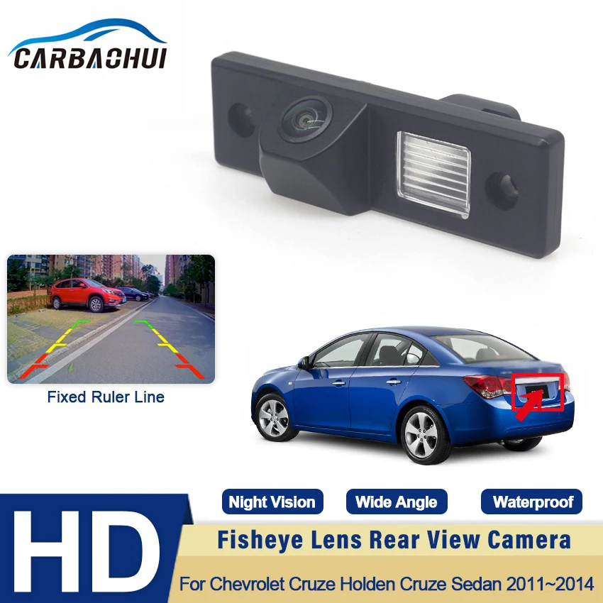 

CCD HD Fisheye Lens Rear View Camera For Chevrolet Cruze Holden Cruze sedan 2011 2012 2013 2014 Car Reverse Parking Monitor