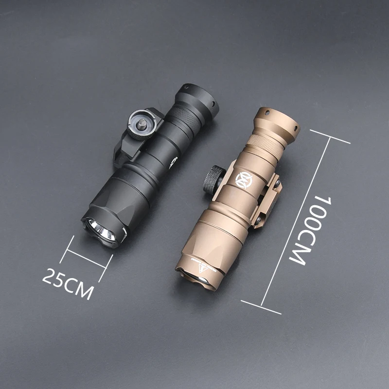 WADSN Surefir M300A M300 Tacitc Flashlight Mini Weapon Scout Hunting LED Light Fit 20MM Rail Momentary-on Constant-on Tail