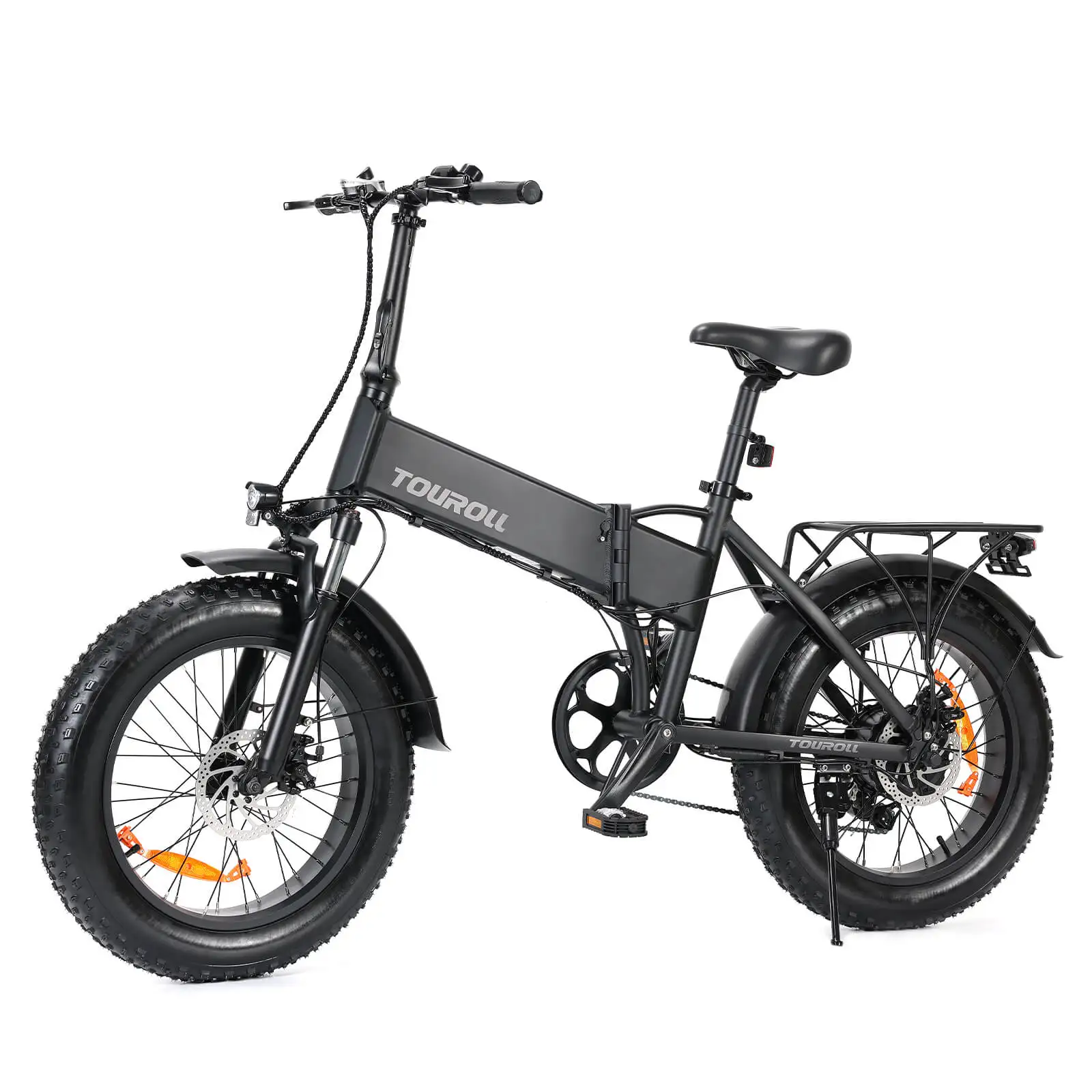 Touroll S1 Electric Bike 20×4.0 inch Fat Tire Mountain E-Bike 60Nm Torque 25km/h Max Speed 48V 15.6Ah Battery 100km Max Range