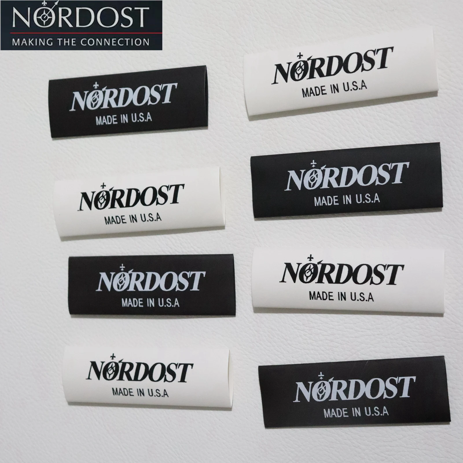 20個 8-16mm NORDOST ブランドロゴ 方向標識 厚手 高品質 絶縁 熱収縮チューブ オーディオ DIY 必須 ケーブルチューブ