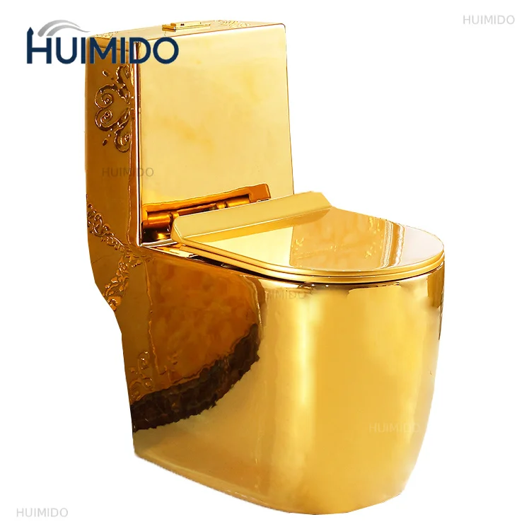 Luxury Bathroom Gold Plated Color Wc Modern Toilet Ceramic Gold Toilet