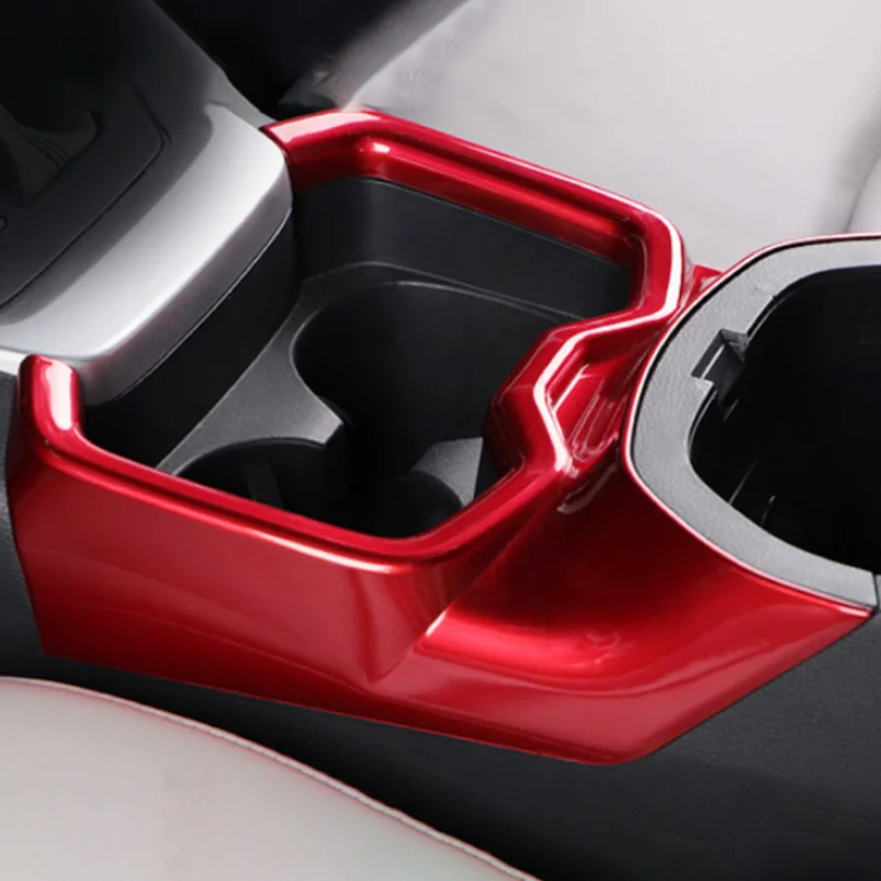 

Car Interior Details Cup Holder Cover For Toyota RAV4 Rav 4 2019-2021 2022 Accessories Front Row Water Cup Holder Trim Cover