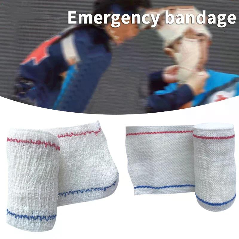 1 rolo 7.5cm x 4.5m bandagem de compressão elástica envoltório com ganchos fita de suporte esportivo atlético para tornozelo, pulso, braço, primeiros socorros de perna