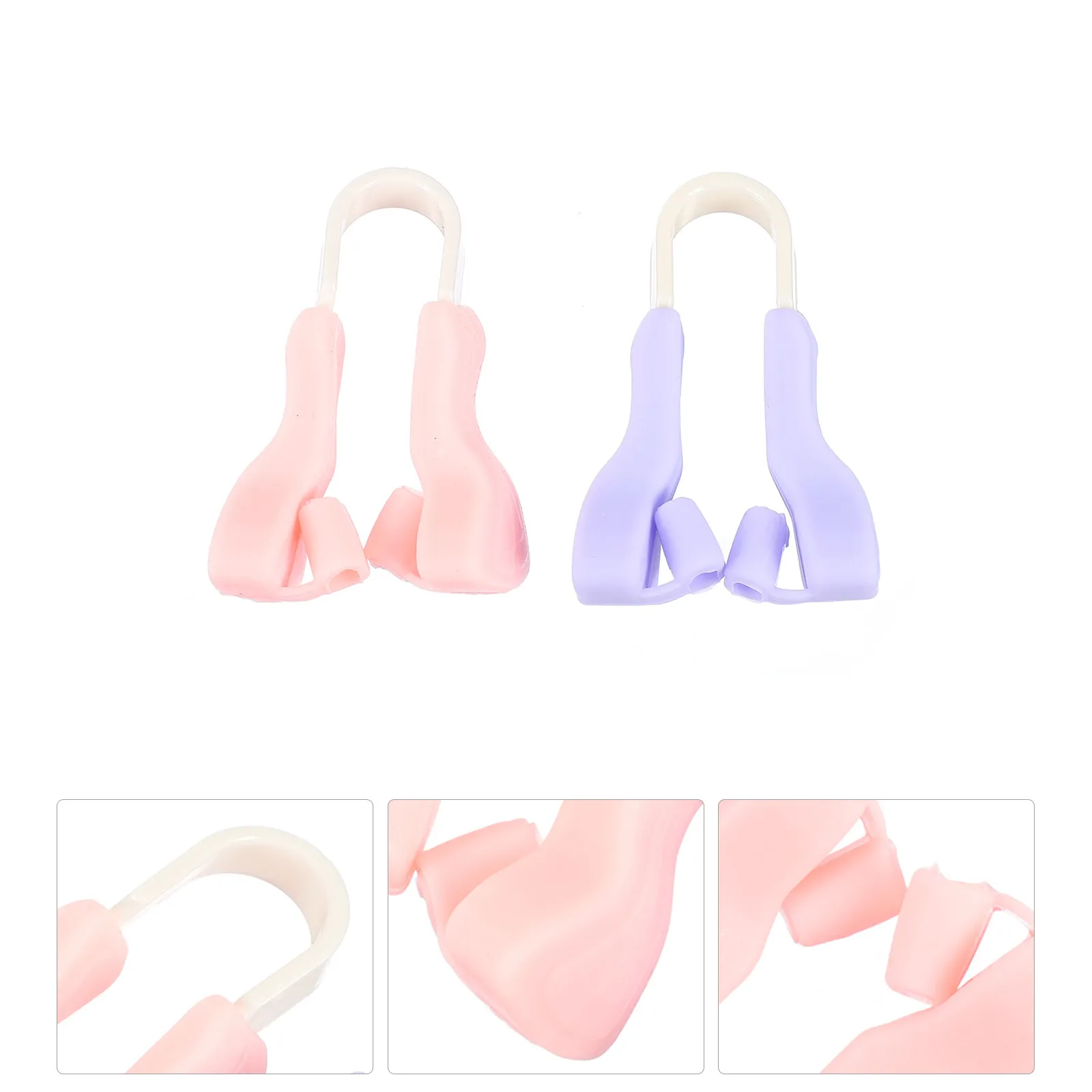 2Pcs Silicone Nose Corrector Clip Set for Nose Lifting Shaping Straightening Bridge Humps Droopy Tip Non Invasive Beauty Tool