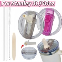 For Stanley 30oz 40oz Leak-Proof Flip Straw Lid Replacement, BPA-Free Detachable Travel Cover Accessories Easy Cleaning