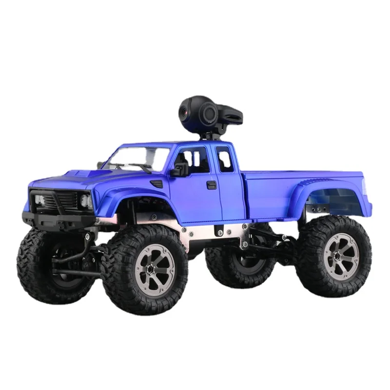 RC Car with 720P Wifi Camera Fayee FY002A 1/16 2.4G 4WD HD WIFI FPV Off-road Military Remote Control Truck W/LED Light RTR Toy