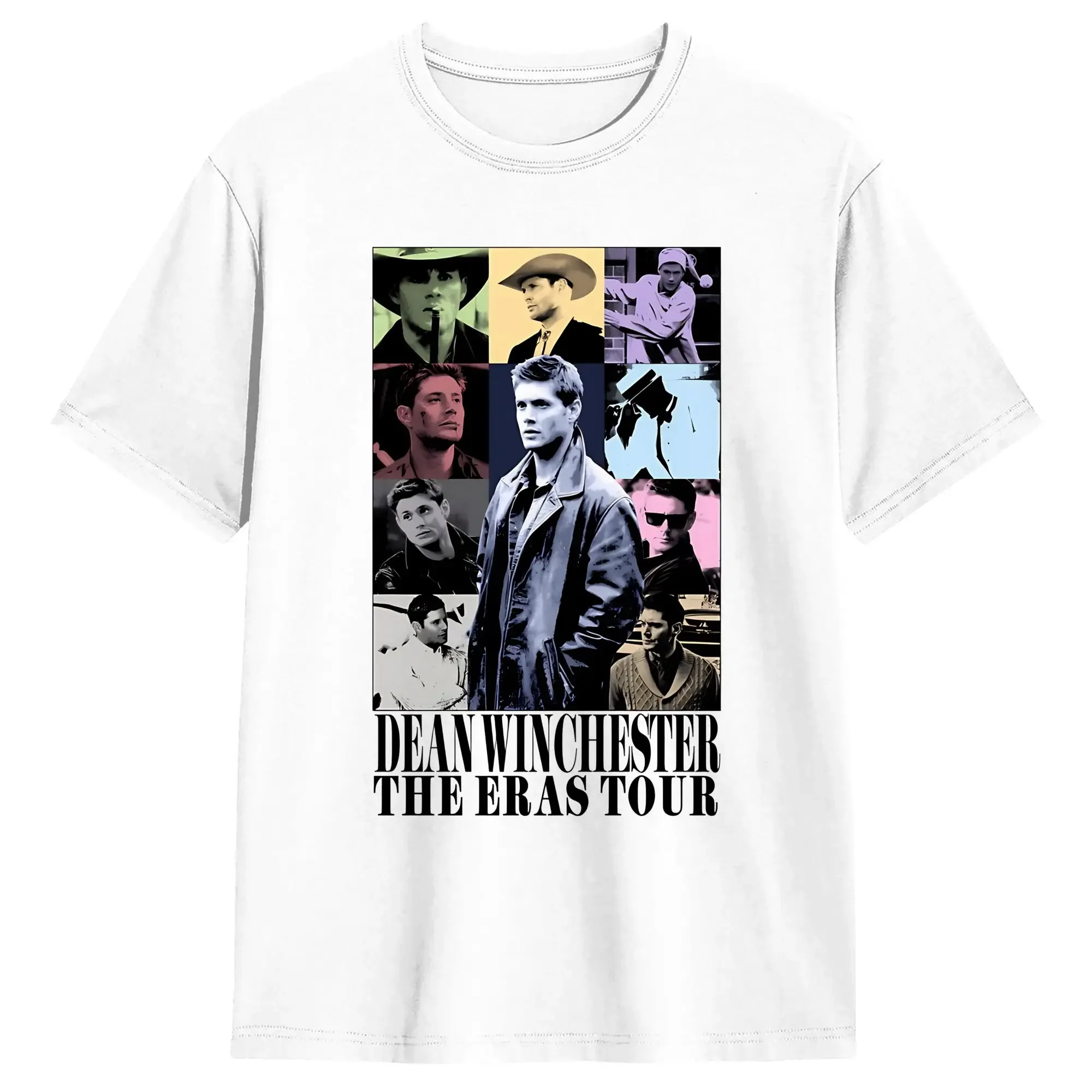 Men's Supernatural Impala Ts Dean Winchester T Shirts Pure Cotton Clothing Funny Short Sleeve Round Neck Tees Plus Size T-Shirts