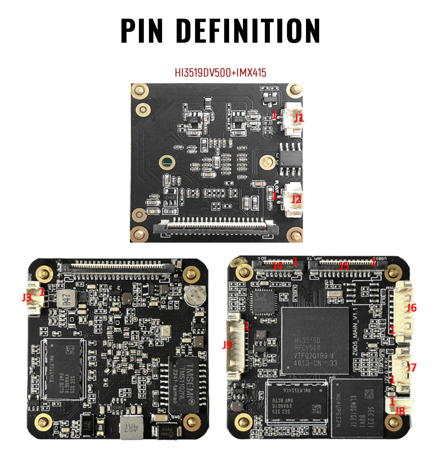 Factory IMX415 4K 8MP 30FPS Security Camera Module AI Nigh Vision Chips 120dB WDR  Starivs2 Sensor IP Network Module with DC12V