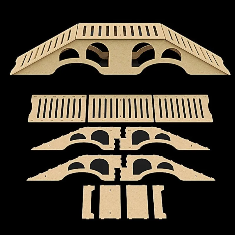 

RC Remote Control Off-road Vehicle Obstacles 1/18 1/24 1/30 Bridge Steep Slope Seesaw Wooden Plank Splicing Car Obstacles