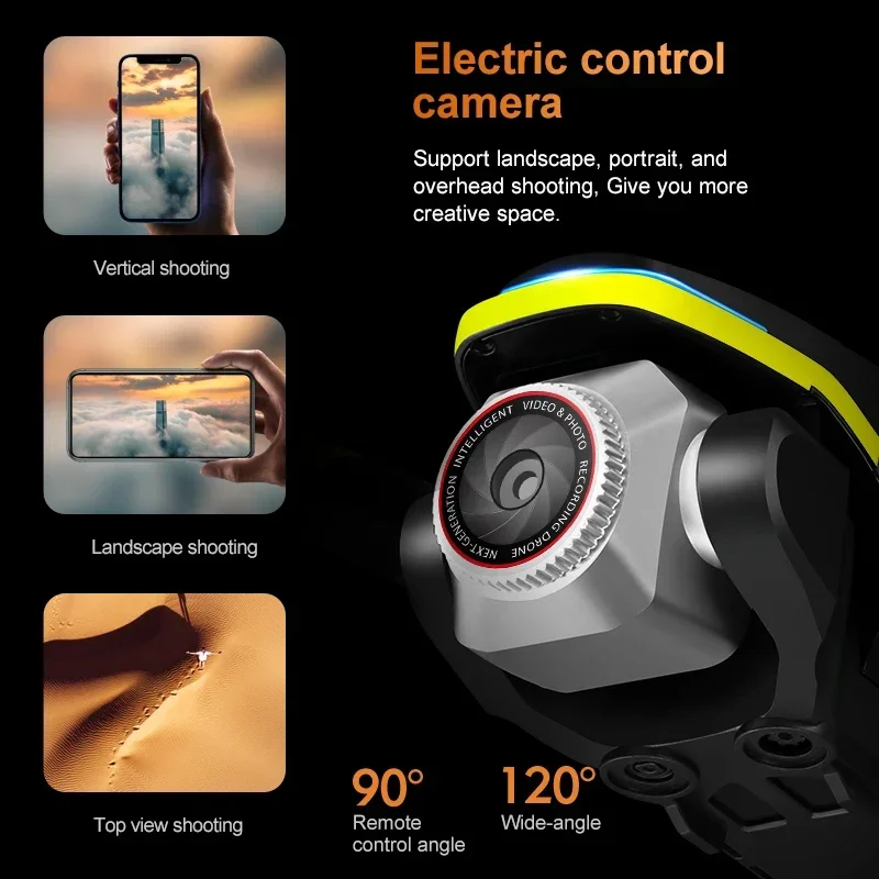 K15 MAX الطائرة بدون طيار التحكم عن بعد 8K HD كاميرا التصوير الجوي مع شاشة طويلة التحمل فرش تجنب العوائق ألعاب درون