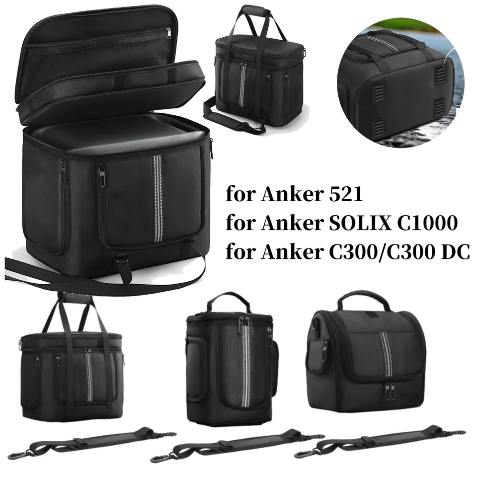 Travel Carrying Case for Anker SOLIX C1000 Portable Power Station Storage  Bag Cloth Protective Case for Anker 521/C300/C300 DC - AliExpress 44