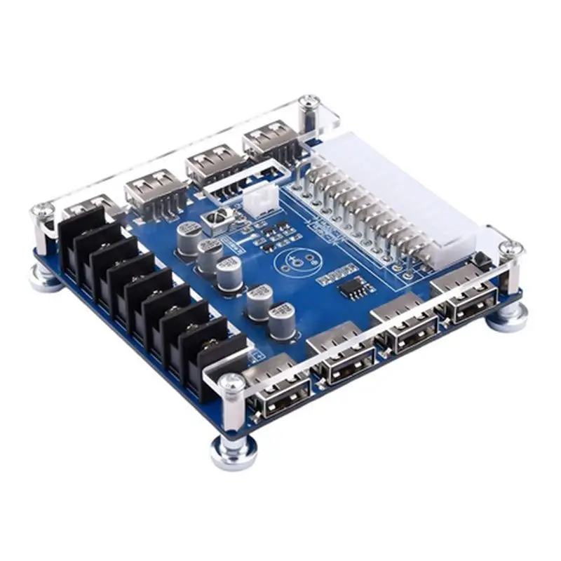 20 Pin/24 Pin ATX Power Supply 5V/2A USB Charging Desktop Chassis Power Supply Adapter Board ,B 1 PCS
