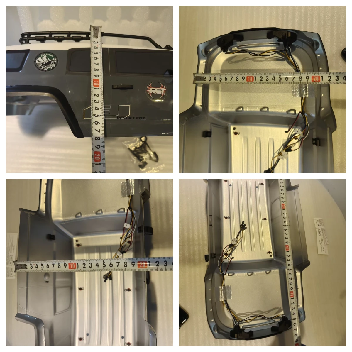 RGT HSP 1/10 FJ40 PC Gespoten Carrosserie 313mm Wielbasis P86346-1 P86346-2 P86346-3 Voor RGT 1/10 EX86120