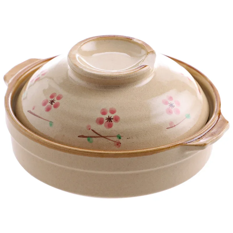 Soup Pot Crock Pot Casserole Ceramic Saucepan Soup Pot High Temperature Resistant Cooking Pan for Gas Stove cooker