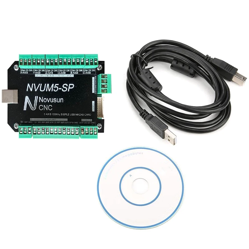 NVUM5-SP USB MACH3 Interface Board 5 Controller CNC 100Khz For Stepper Motor Tool Professional