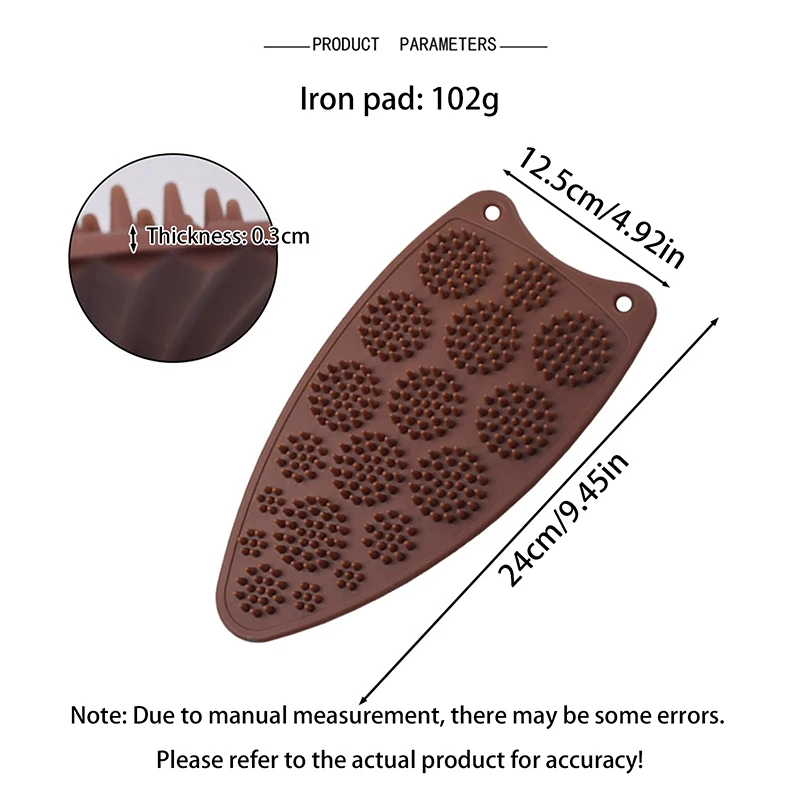 Heat-Resistant Silicone Ironing Pad - Hanging Steam Iron Rest Mat with Protective Cover for Safe Home Clothes Care