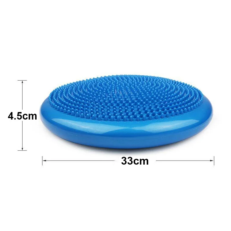 33*33cm Inflatable Yoga Massage Ball Balance Pad Gym Fitness Yoga Wobble Stability Balance Disc Foot Massage Cushion Mat