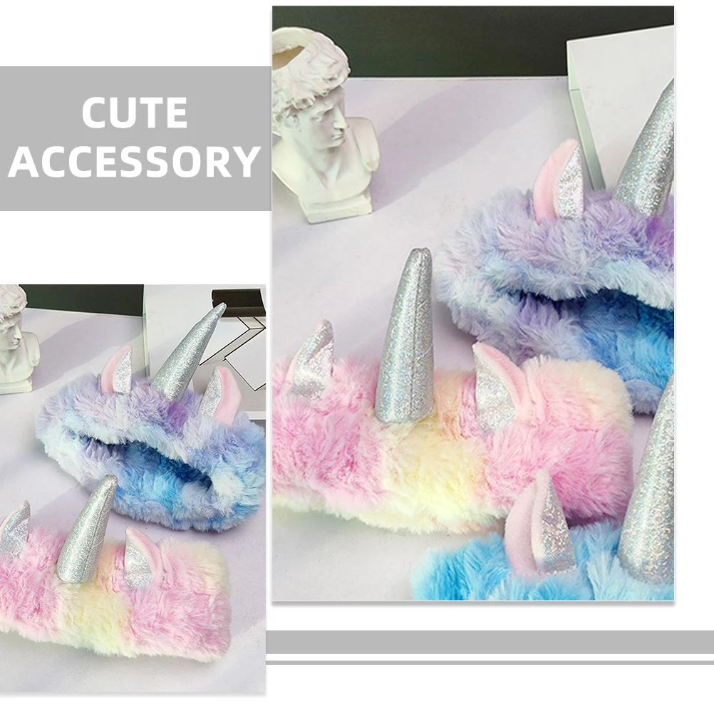 

2pcs Headbands Cartoon Tie Dye Hair Bands Face Washing Makeup Spa Elastic Women Girls Lightweight Travel Cute Skin Care