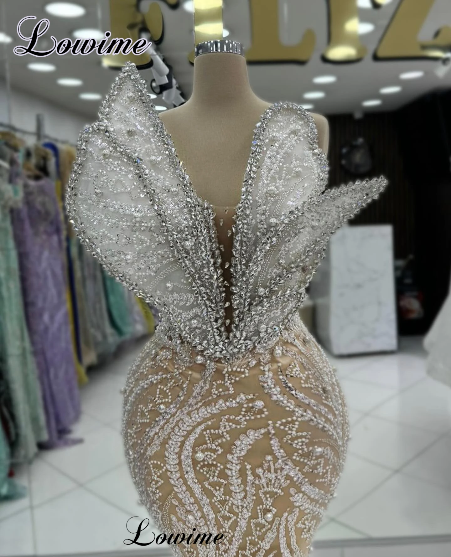 New Special Cocktail Dresses For Women 2024 Sleeveless Crystals Celebrity Dresses Mermaid Vestidos De Gala Evening Gowns Elegant